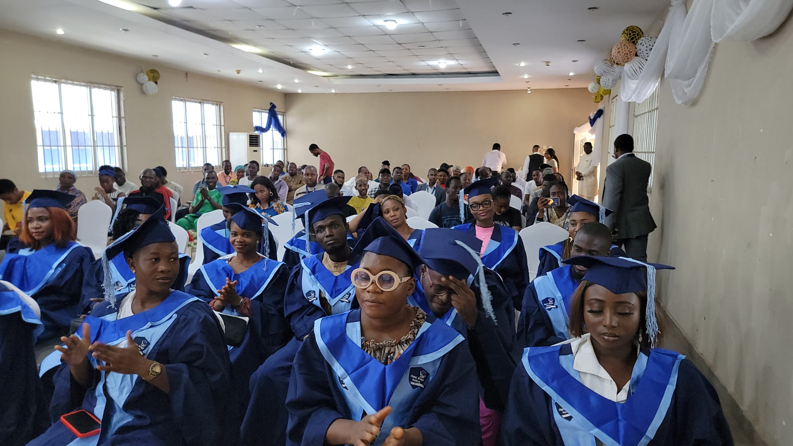 Cross section of cohort 2 trainees at the inauguration on Wednesday, May 8, 2024 at the Lagos Campus of Digital Bridge Institute