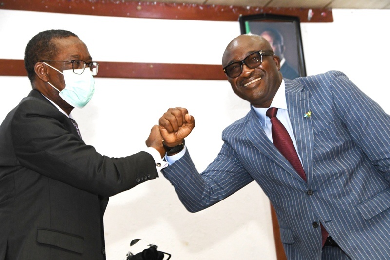 Okowa swears in new SSG
