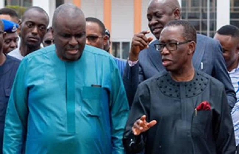 Ex-Governor James Ibori and Gov Ifeanyi Okowa