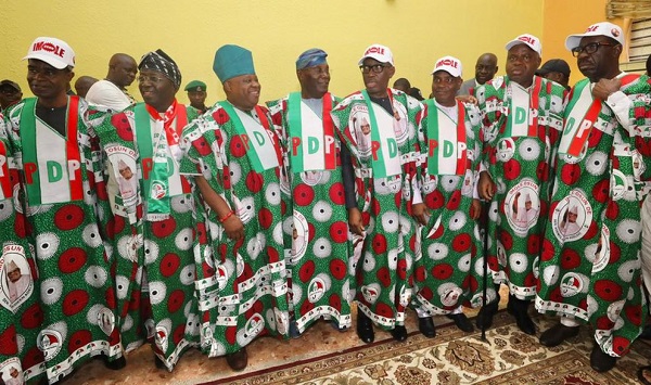 Atiku, Adeleke, Okowa and other PDP governors and top party members