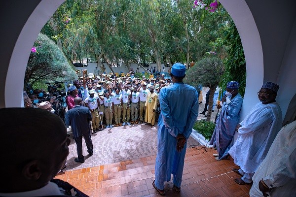 PRESIDENT BUHARI AT SALLAH DAY