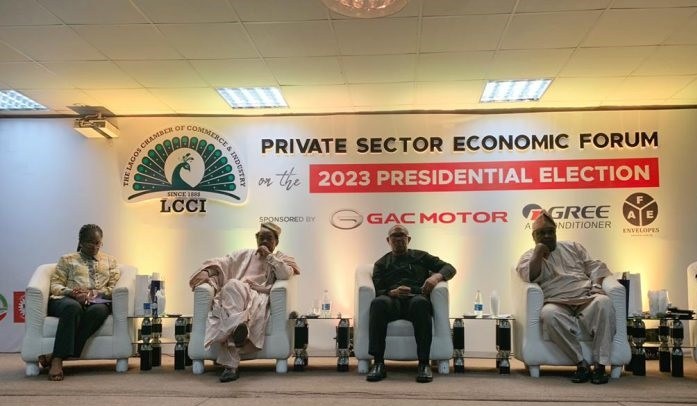 Peter Obi on the panel