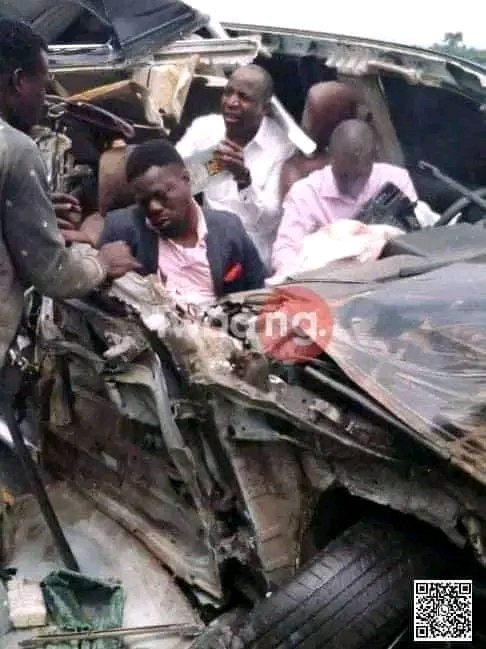 Dunsin Oyekan accident scene