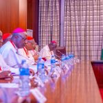 Bishop Onaiyekan and others at the Villa