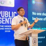 Mary-Brenda Akoda, winner of NPSI, during her public presentation in Abuja, Monday